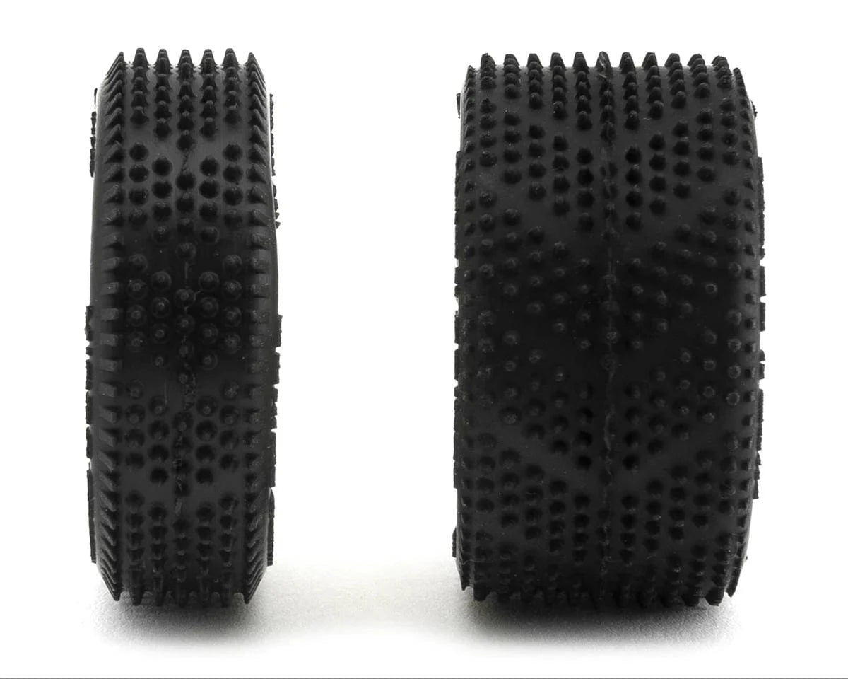 UpGrade RC Micro Spiker Pre-Mounted Front and Rear Carpet Tires for Losi Micro-B (Yellow)