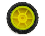 UpGrade RC Micro Spiker Pre-Mounted Front and Rear Carpet Tires for Losi Micro-B (Yellow)