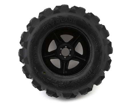 UpGrade RC Saw Blade 2.8" Pre - Mounted Off - Road Tires w/5 - Star Wheels (2) (17mm/14mm/12mm Hex) - Hobbytech Toys