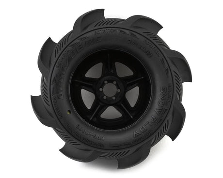 UpGrade RC Snow Plow 2.8" Pre - Mounted Sand/Snow Tires w/5 - Star Wheels (2) (17mm/14mm/12mm Hex) - Hobbytech Toys