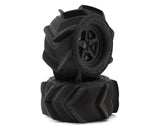 UpGrade RC Snow Plow 2.8" Pre - Mounted Sand/Snow Tires w/5 - Star Wheels (2) (17mm/14mm/12mm Hex) - Hobbytech Toys