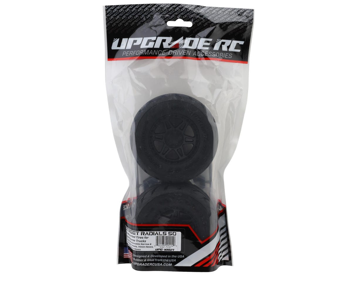 UpGrade RC Street Radial SC 2.2/3.0" Pre-Mounted Short Course Truck Tires (2)
