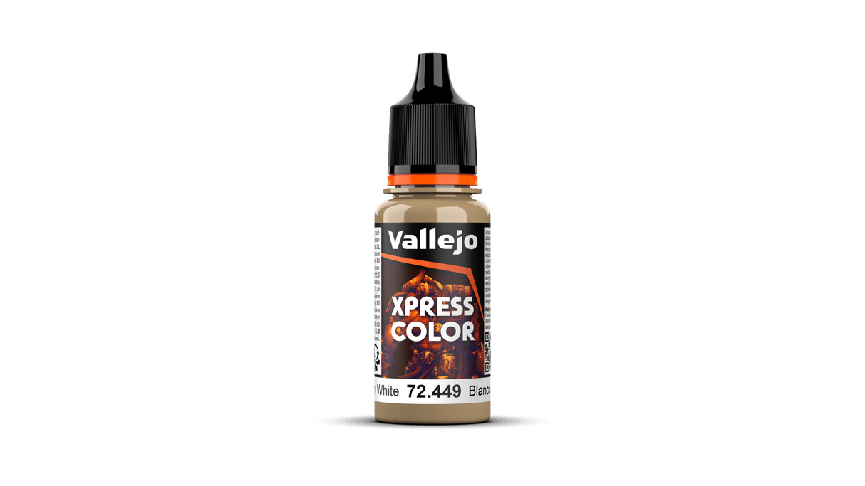 Vallejo 72449 Game Colour Xpress Colour Mummy White 18 ml Acrylic Paint - Hobbytech Toys