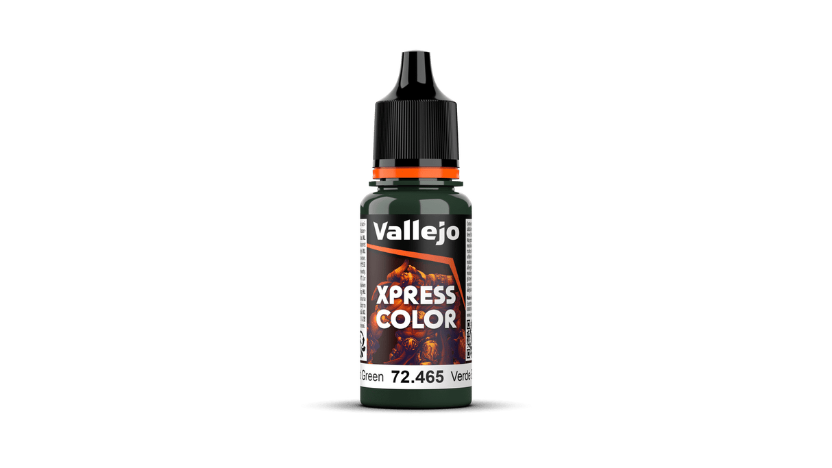 Vallejo 72465 Game Colour Xpress Colour Forest Green 18 ml Acrylic Paint - Hobbytech Toys