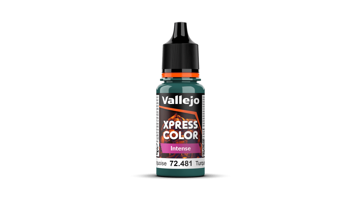 Vallejo 72481 Game Colour Xpress Colour Intense Heretic Turquoise 18 ml Acrylic Paint - Hobbytech Toys