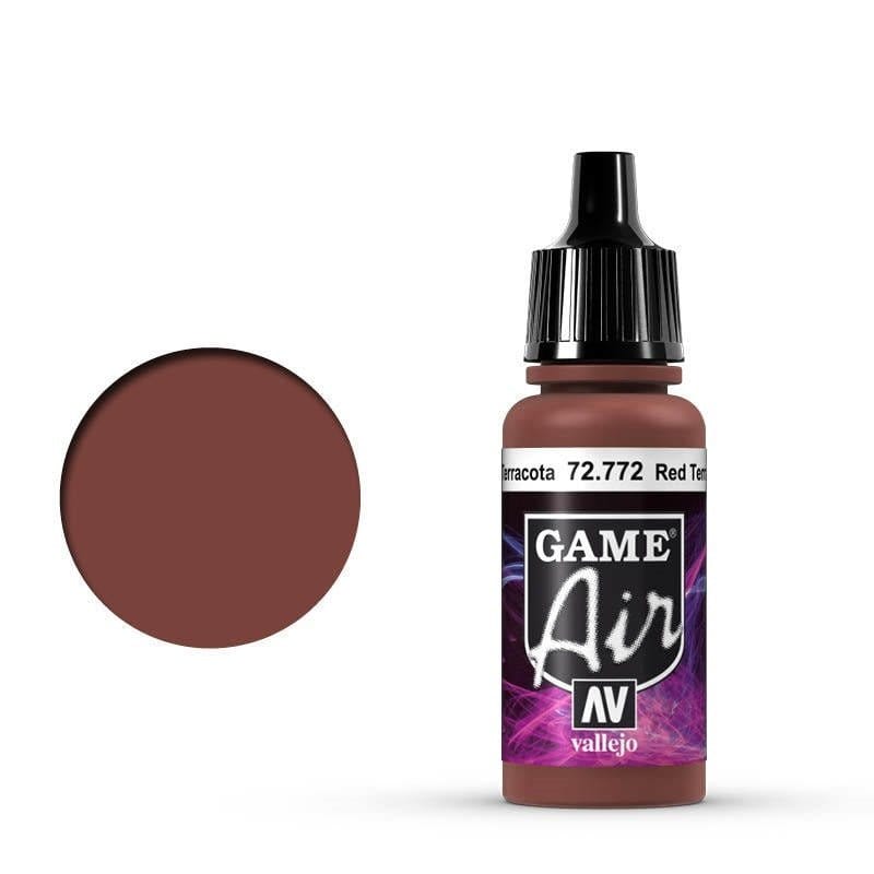 Vallejo 72772 Game Air Red Terracotta 17 ml Acrylic Airbrush Paint** - Hobbytech Toys