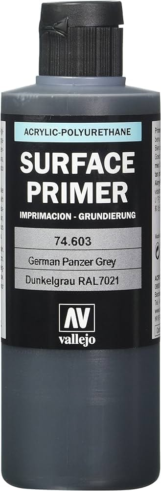 Vallejo 74603 Surface Primer German Panzer Grey 200ml - Hobbytech Toys