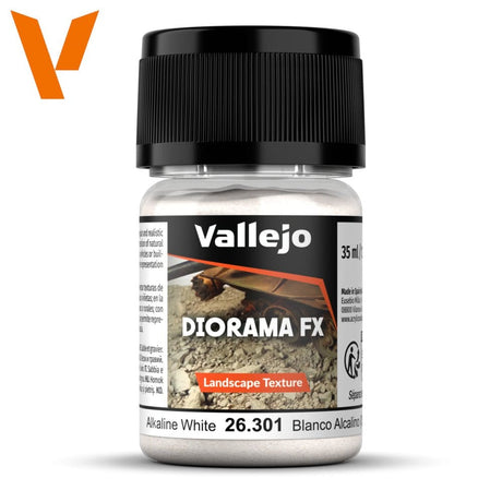 Vallejo Diorama FX Landscape Textures Alkaline White 35ml [26301] - Hobbytech Toys