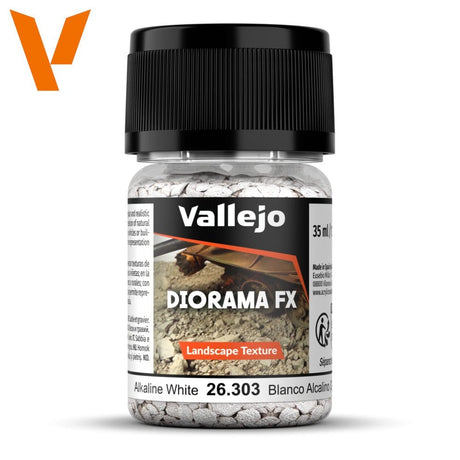 Vallejo Diorama FX Landscape Textures Alkaline White 35ml [26303] - Hobbytech Toys