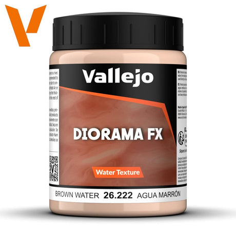 Vallejo Diorama FX Water Textures Brown Water 200ml [26222] - Hobbytech Toys