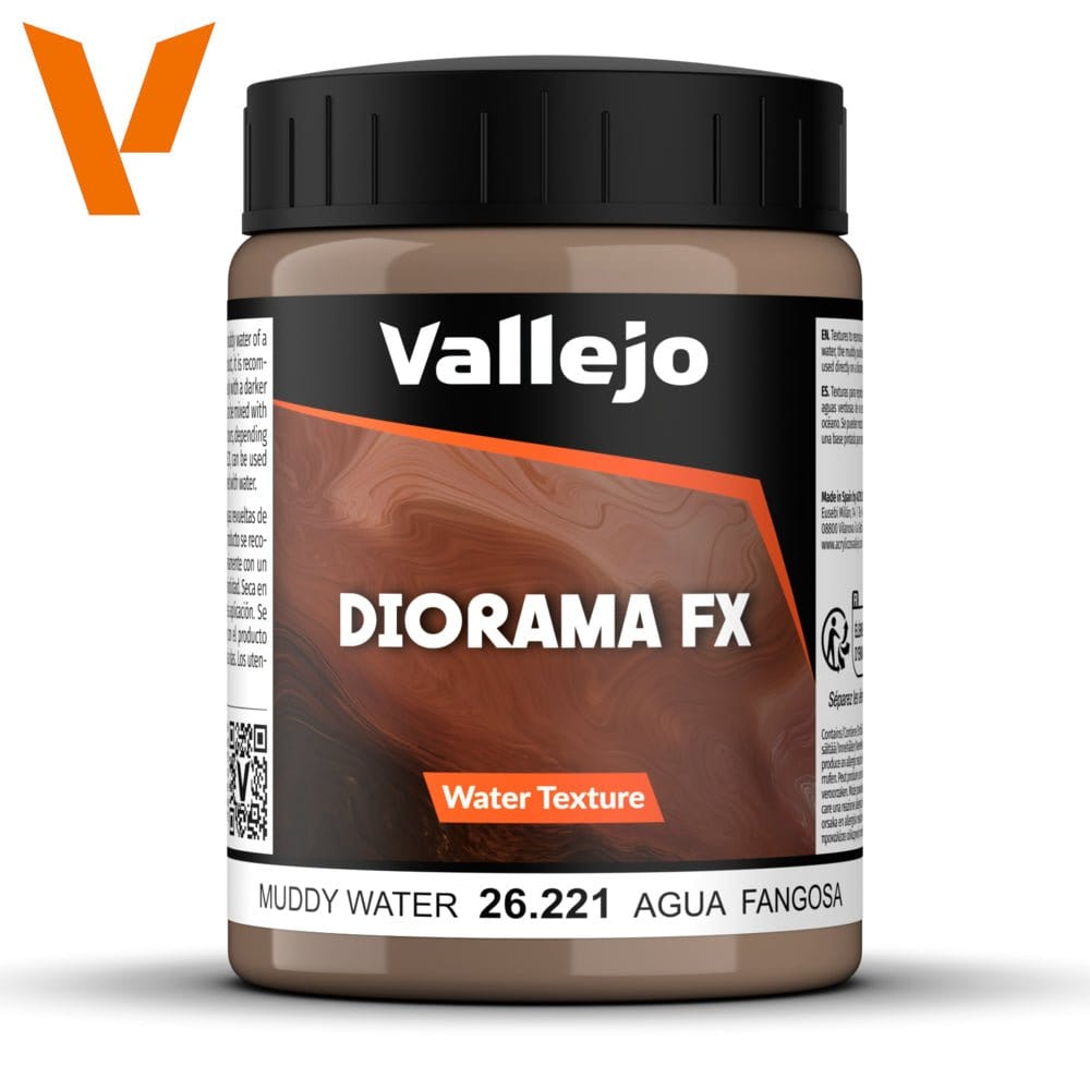 Vallejo Diorama FX Water Textures Muddy Water 200ml [26221] - Hobbytech Toys