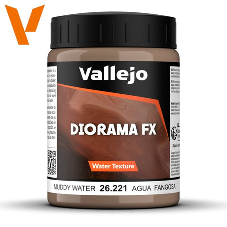 Vallejo Diorama FX Water Textures Muddy Water 200ml [26221] - Hobbytech Toys