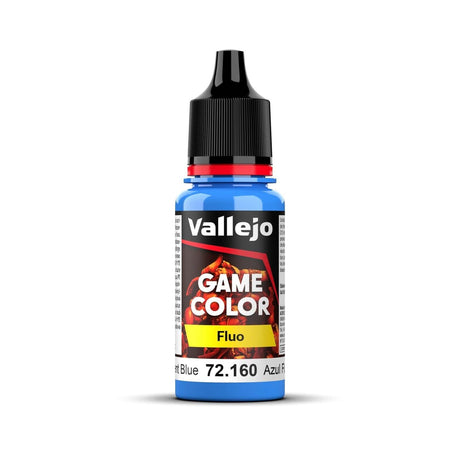 Vallejo Game Color Fluorescent Blue 18ml Acrylic Paint - Hobbytech Toys