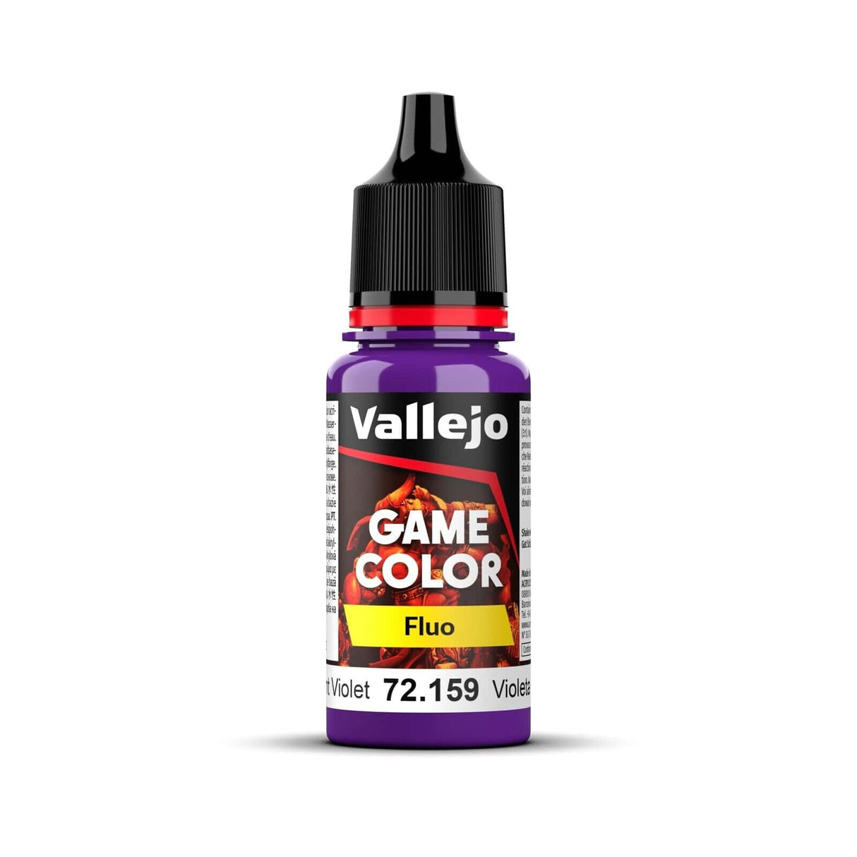 Vallejo Game Color Fluorescent Violet 18ml Acrylic Paint - Hobbytech Toys