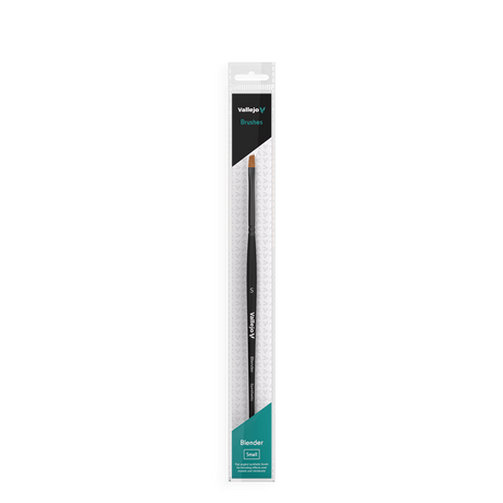 Vallejo Hobby Brushes: Blender Flat Angled Synthetic Brush Small - Hobbytech Toys