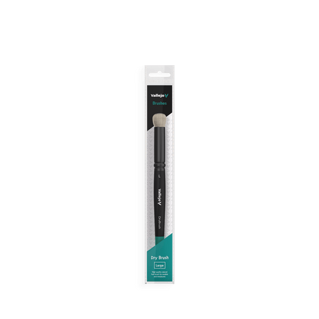 Vallejo Hobby Brushes: Dry Brush Natural Hair Large - Hobbytech Toys