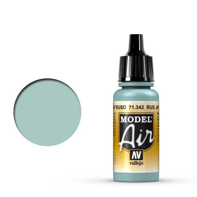 Vallejo Model Air Russian AF Light Blue 17ml Acrylic Airbrush Paint [71342] - Hobbytech Toys