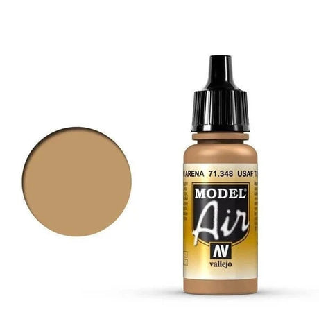 Vallejo Model Air USAF Tan 17ml Acrylic Airbrush Paint [71348] - Hobbytech Toys