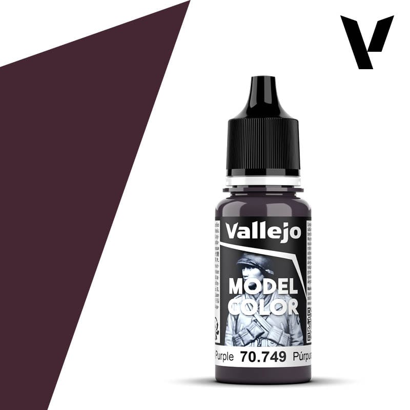 Vallejo Model Color: #049 - Dark Purple - 18 ml Matt Acrylic Paint - Hobbytech Toys