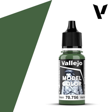 Vallejo Model Color: #077 - Splinter Green - 18 ml Matt Acrylic Paint - Hobbytech Toys