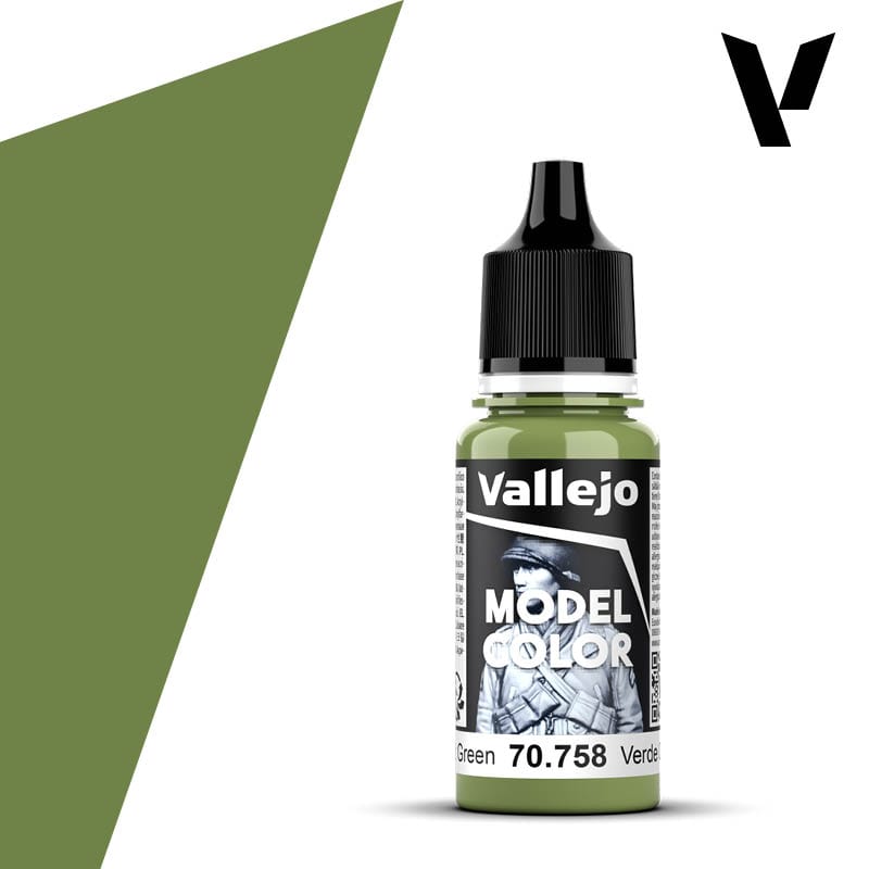 Vallejo Model Color: #085 - Bright Green - 18 ml Matt Acrylic Paint - Hobbytech Toys