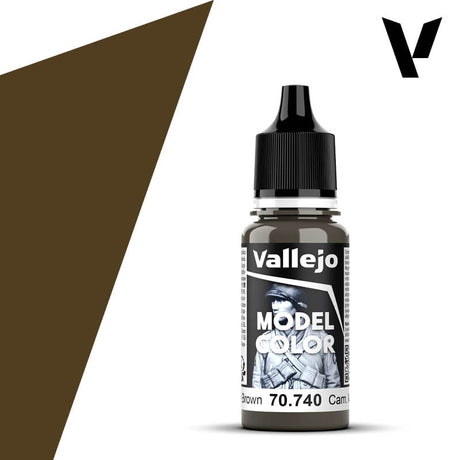 Vallejo Model Color: #117 - Cam. Middle Brown - 18 ml Matt Acrylic Paint - Hobbytech Toys