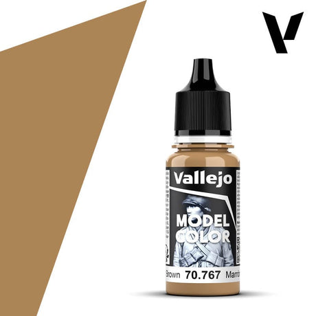 Vallejo Model Color: #138 - Desert Brown - 18 ml Matt Acrylic Paint - Hobbytech Toys
