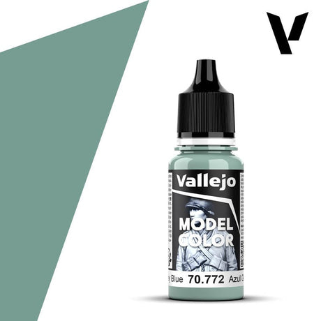 Vallejo Model Color: #171 - Medium Grey Blue - 18 ml Matt Acrylic Paint - Hobbytech Toys