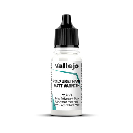 Vallejo Polyurethane Matt Varnish 18ml Acrylic Paint - Hobbytech Toys