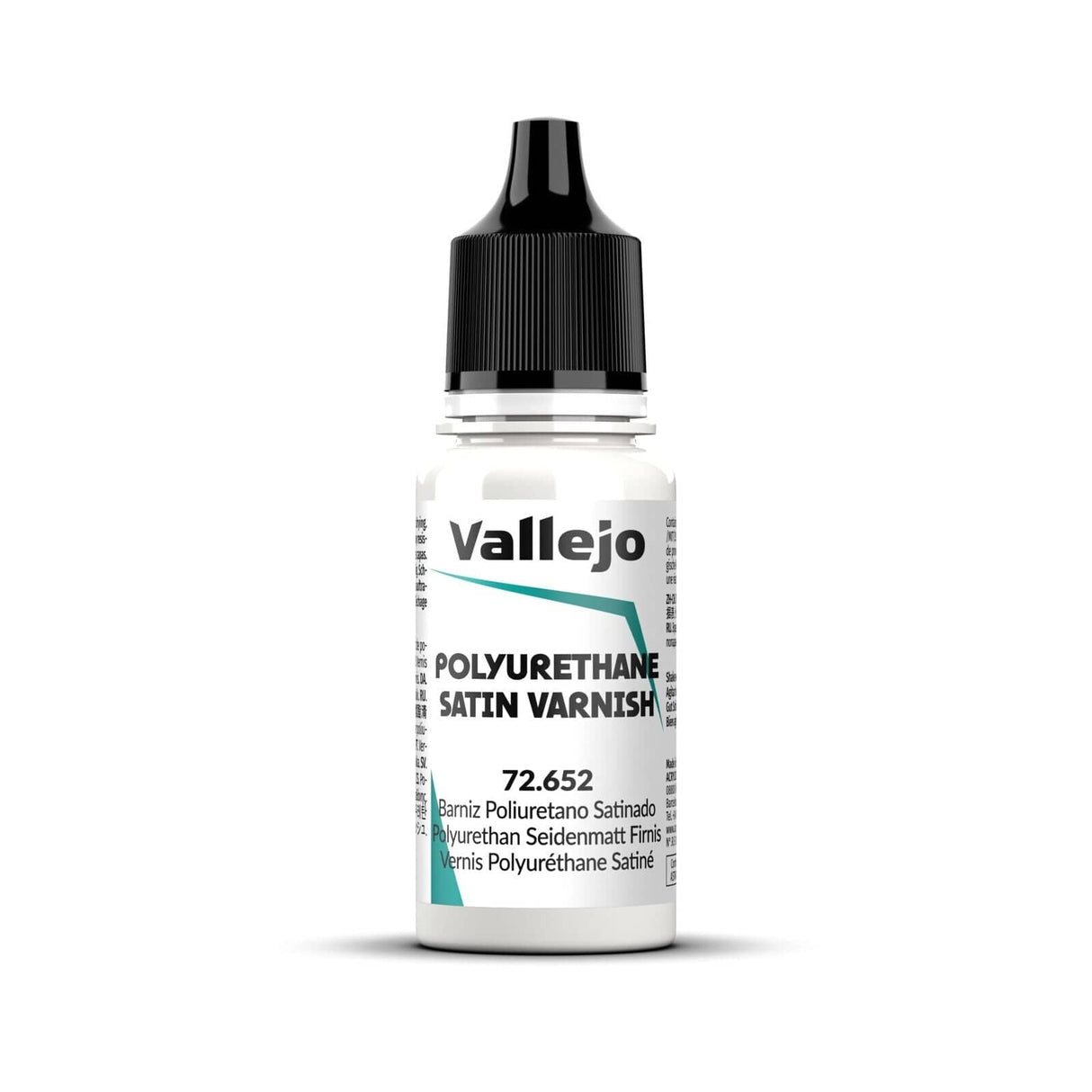 Vallejo Polyurethane Satin Varnish 18ml Acrylic Paint - Hobbytech Toys