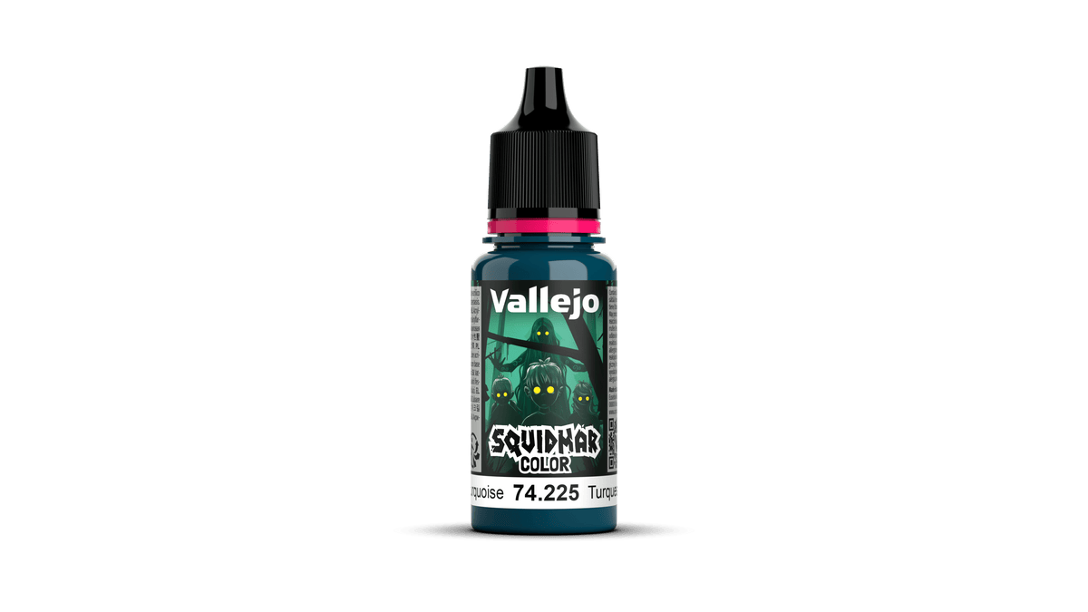 Vallejo Squidmar Colour 225 - Ghastly Turquoise - 18ml Acrylic Paint