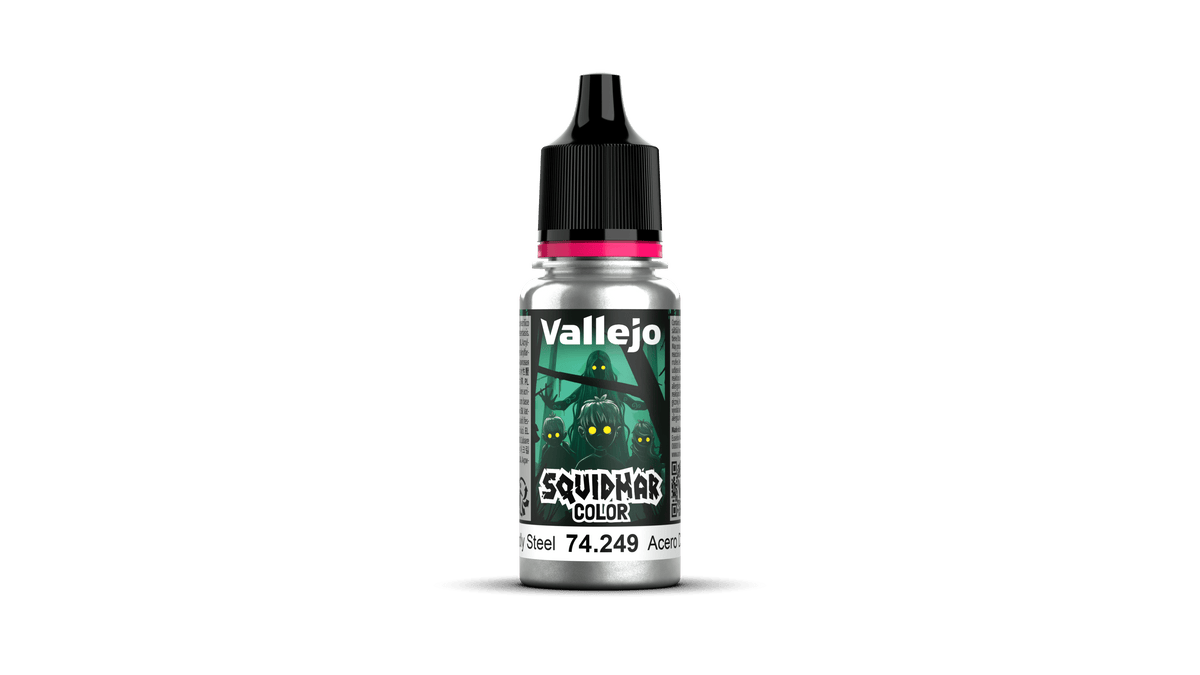 Vallejo Squidmar Colour 249 - Godly Steel - 18ml Acrylic Paint