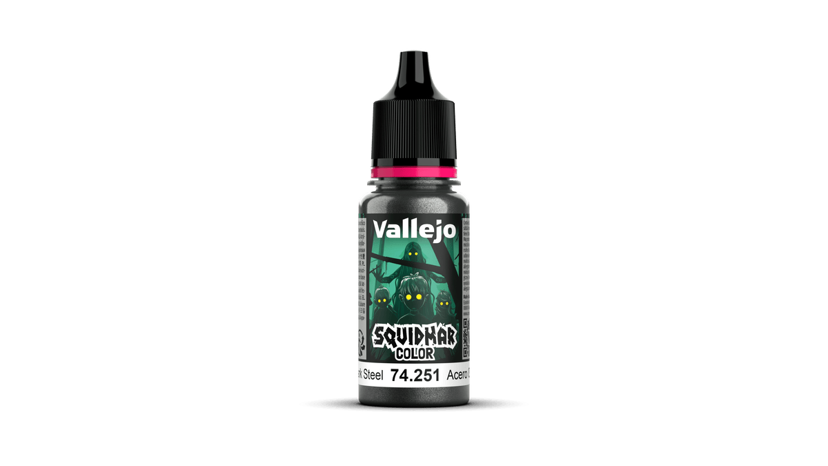 Vallejo Squidmar Colour 251 - Dark Steel - 18ml Acrylic Paint