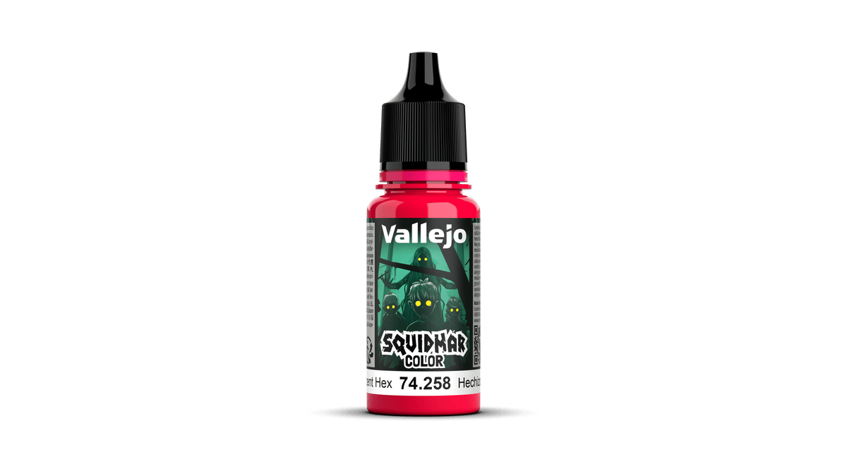 Vallejo Squidmar Colour 258 - Fluorescent Hex - 18ml Acrylic Paint