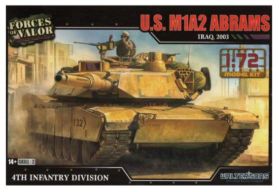 Forces Of Valor 1/72 Kit U.S M1A2 Abrams Tank Plastic Model Kit