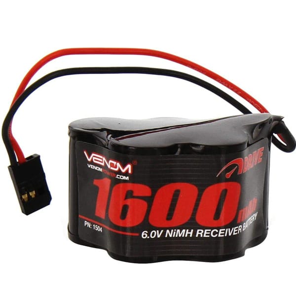 Venom 1600mah 6V 5 Cell Hump Nimh Battery - Futaba Plug