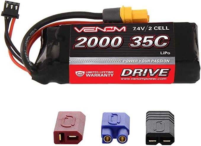 Venom 2000mah 2S 7.4v 35c Lipo Battery - Uni Plug [15107] - Hobbytech Toys