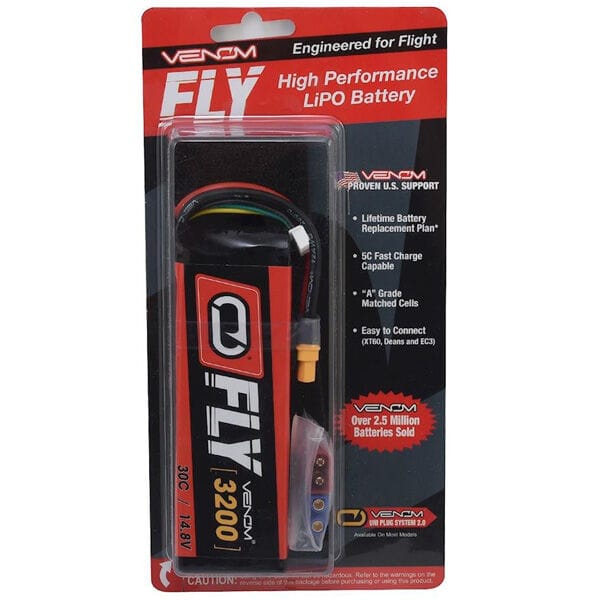 Venom 3200mah 4S 14.8v 30C Lipo Battery - Uni Plug