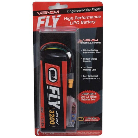Venom 3200mah 4S 14.8v 30C Lipo Battery - Uni Plug