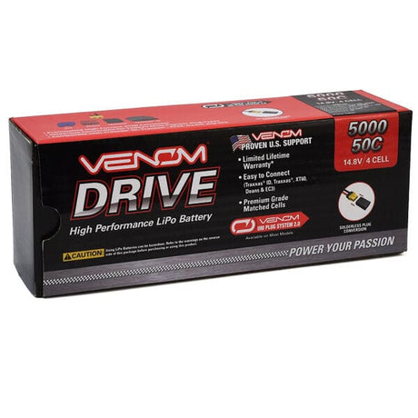 Venom 5000mah 4S 14.8v 50C Hardcase Lipo Battery - Uni Plug