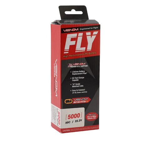 Venom 5000mah 6S 22.2v 50c Lipo Battery XT60 / Uni Plug [25048]