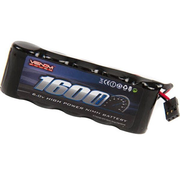 Venom 6V 1600mah 5-Cell Flat NIMH Receiver Batter