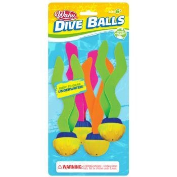 Wahu Swim Dive Balls 4pk - Assorted (1)