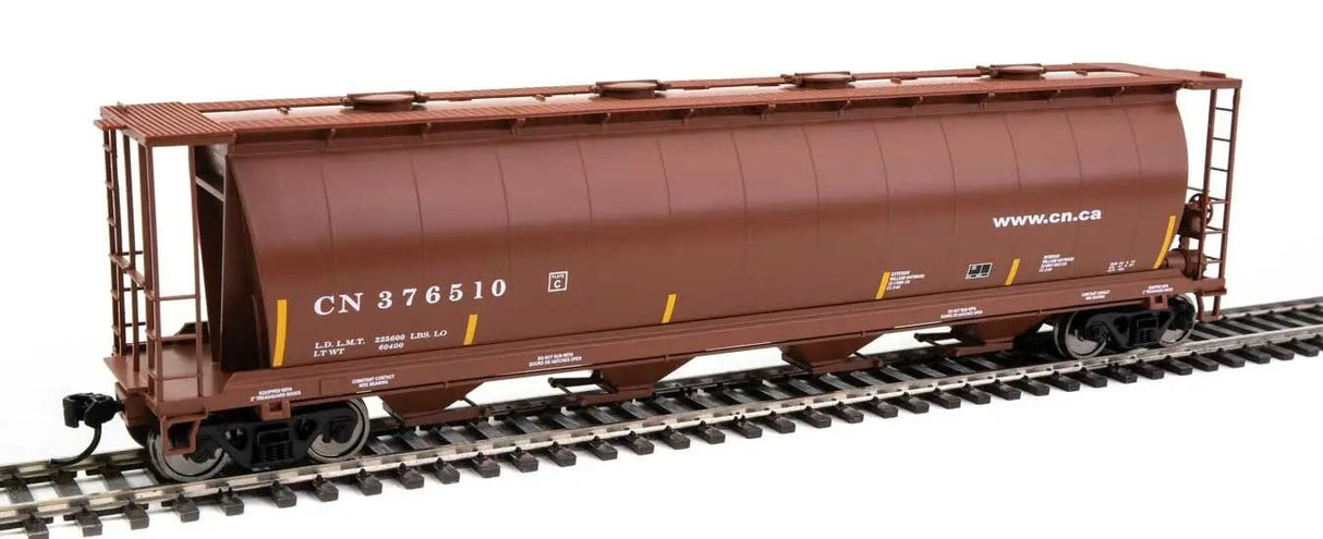 Walthers Mainline HO Scale 59ft Cylindrical Hopper - Canadian National 376510 - Hobbytech Toys
