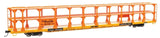 Walthers Mainline HO Scale 89ft Flatcar w/Tri - Level Open Auto Rack - Denver & Rio Grande Western(TM) #802868 - Hobbytech Toys