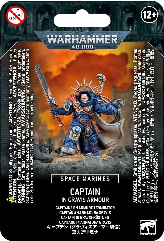 Warhammer 40,000 Space Marines: Captain In Gravis Armour [48-70]