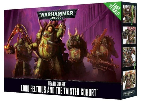 Warhammer 40000: Deathguard, Lord Felthius and the Tainted Cohort [Direct Range] - Hobbytech Toys