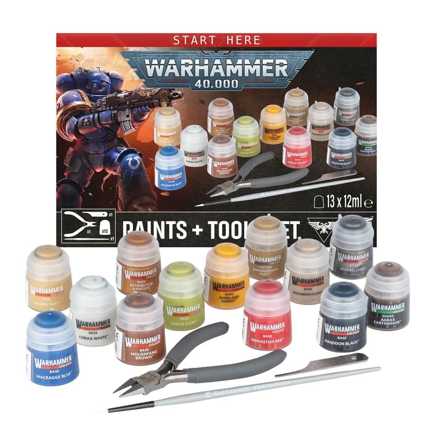 Warhammer 40000 Paints & Tools Set 11th Edition [60-12]