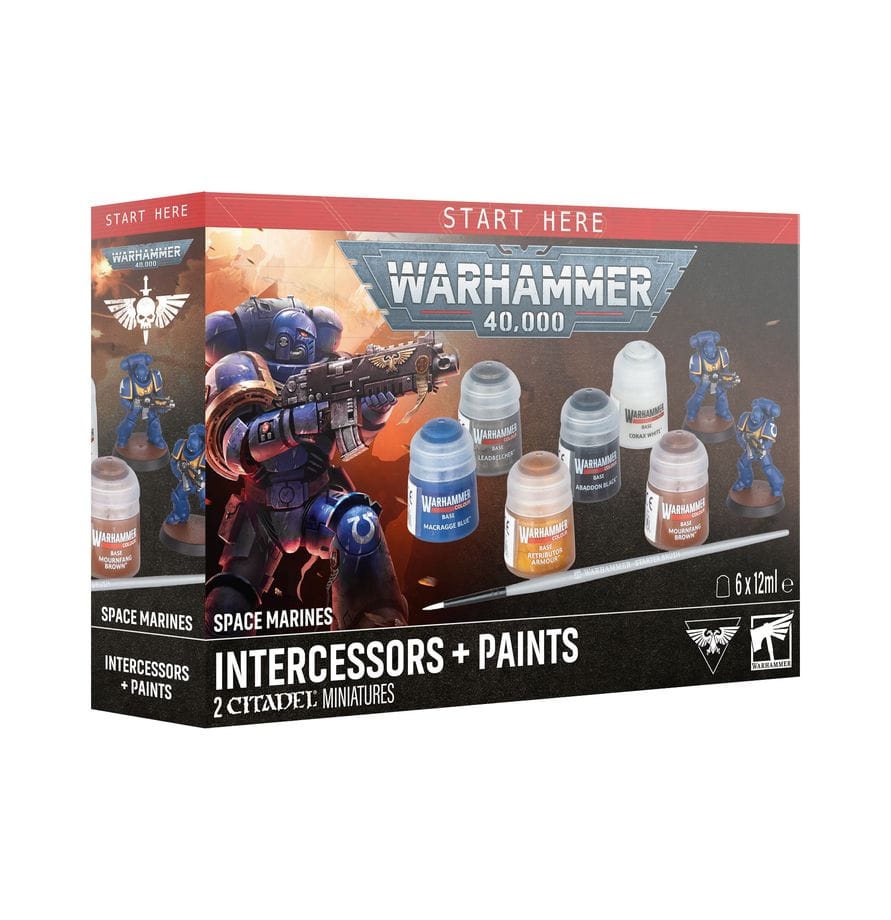 Warhammer 40000 Space Marine Intercessor & Paints Set 11th Edition [60-11]