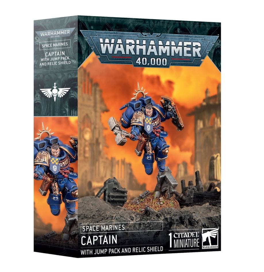 Warhammer 40000: Space Marines, Captain with Jump Pack and Relic Shield [48-102]